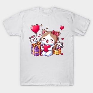 Valentine's Cartoon Delights T-Shirt T-Shirt